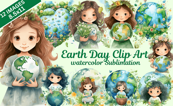 Earth Day Clip Art Watercolor Illustrations Review