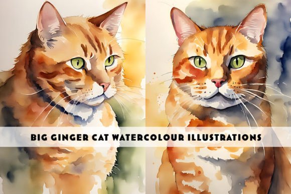 Fat Ginger Cat Watercolour Illustrations Review