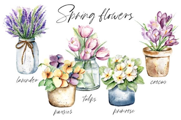 Flowers in Pots: Watercolor Embroidery Review