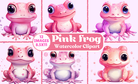 Pink Frog Watercolor Clipart: An Embroidery Review