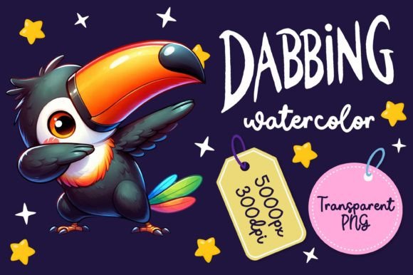 Reviewing Cute Dabbing Toucan Watercolor for Embroidery