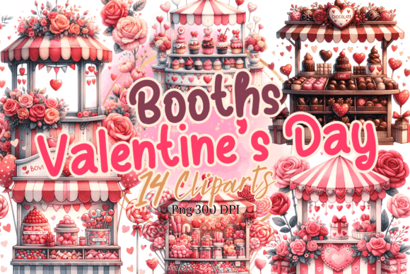 Valentine Booths Watercolor Clipart Illustrations Review
