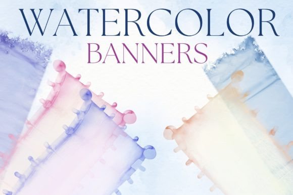 Watercolor Banners: Illustrations for Client Branding