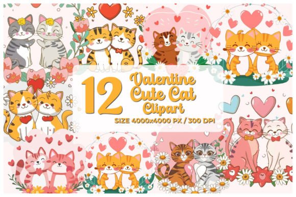 Watercolor Valentine Cat Clipart: An Embroidery Review